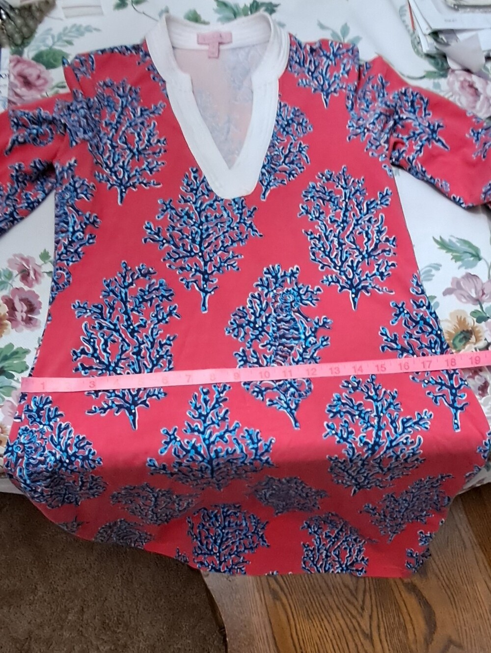Lilly Pulitzer Sz Small Tunic V Neck Dress - Picture 11 of 15